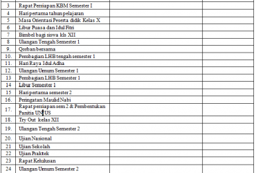 APA YANG DIMAKSUD DENGAN KALENDER PENDIDIKAN?