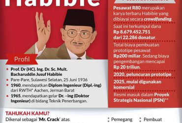 Habibie "Si Jenius Pesawat dari Indonesia, Penemu Teori Anti Crack"