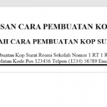 Cara Pembuatan Kop Surat Resmi Sekolah Mudah dan praktis