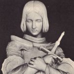 joan of arc marble statue